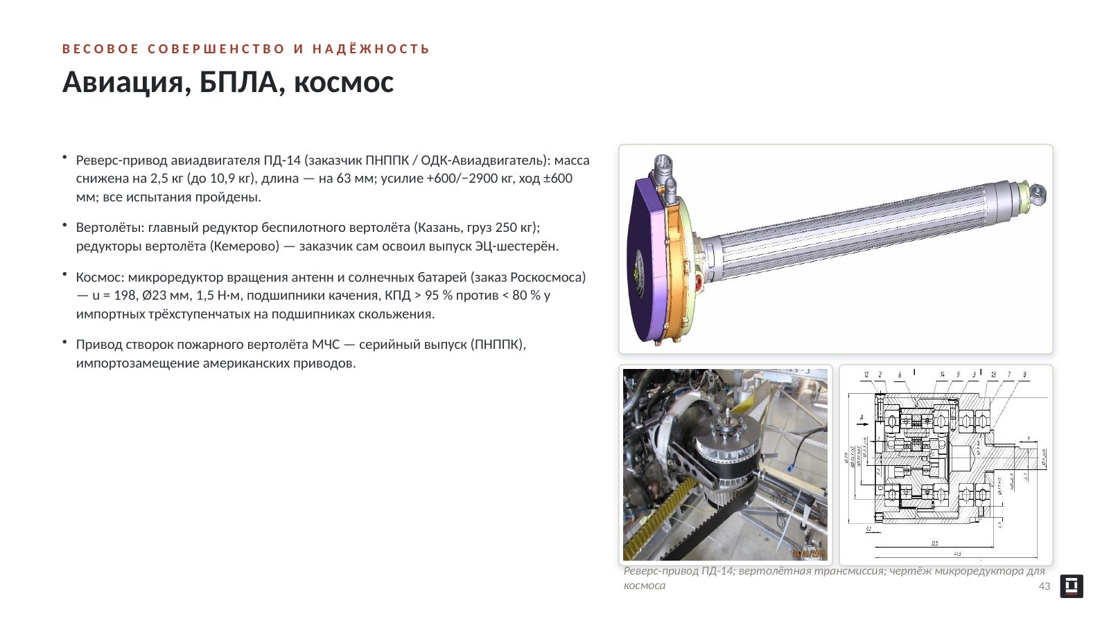 Оригинальный слайд 43: Авиация, БПЛА, космос
